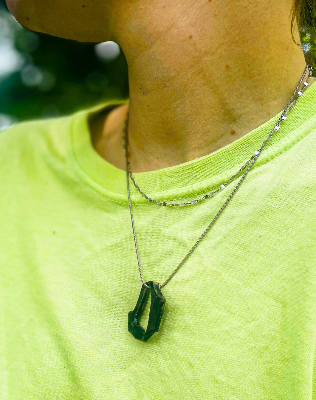 Chain Pendant in black